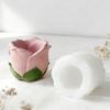 Silicone Mold Flower Shape White Diy Candle Holder Mold Rose Flower Cup Mold Silicone For Home Decor Aromatherapy Decoration