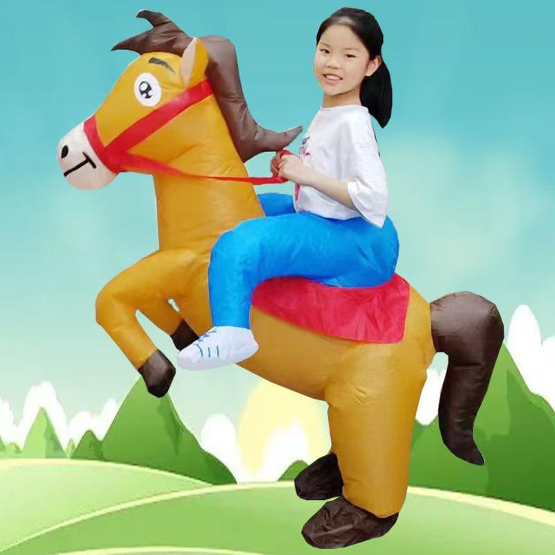 New jazz horse inflatable suit performance makeup props costume zebra inflatable suit