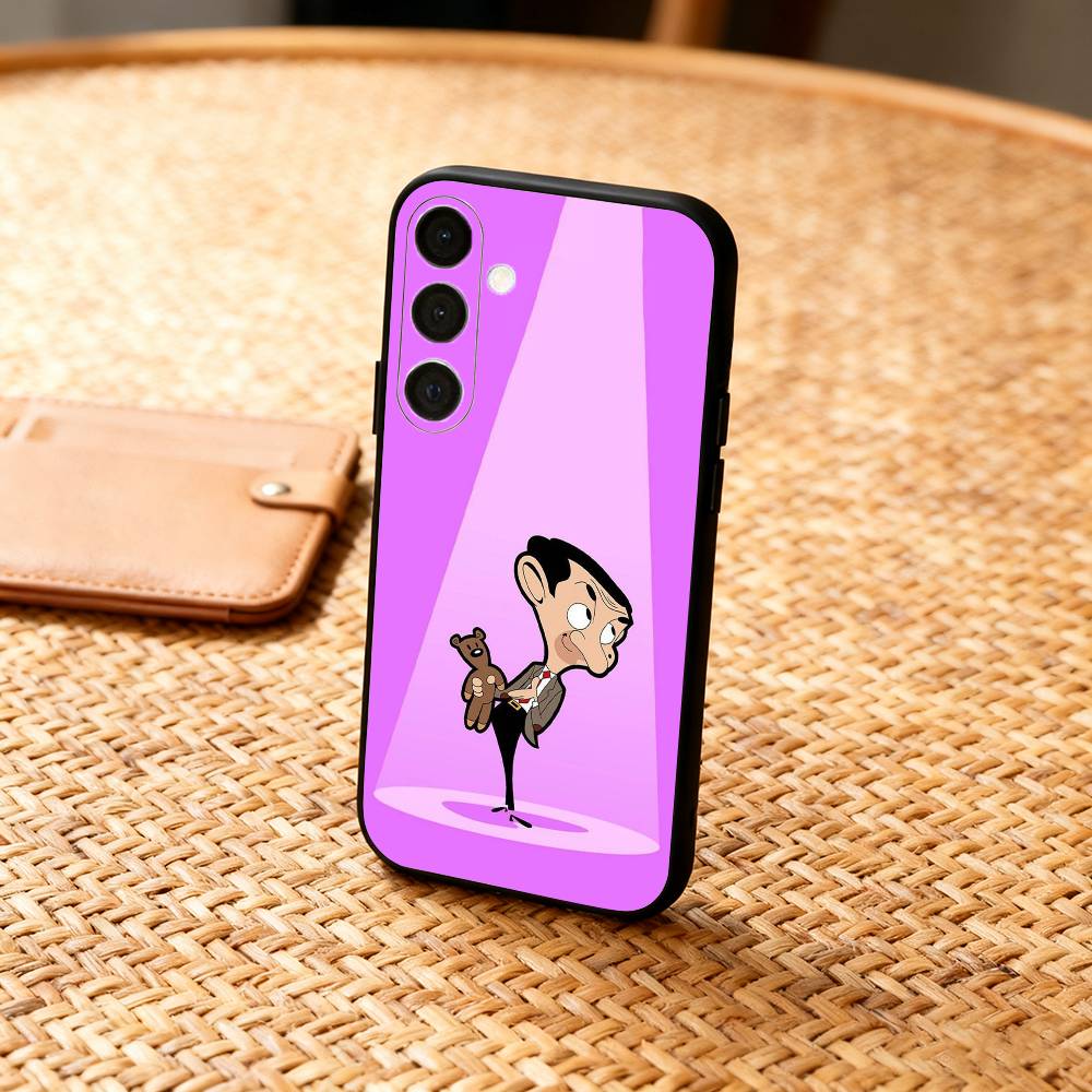 1 Stück Klassisch M-Mr B-Bean Lustig Handyhülle Für Samsung A73,72,71,53,52,51,22,91,80, Weiche Schwarze Hülle