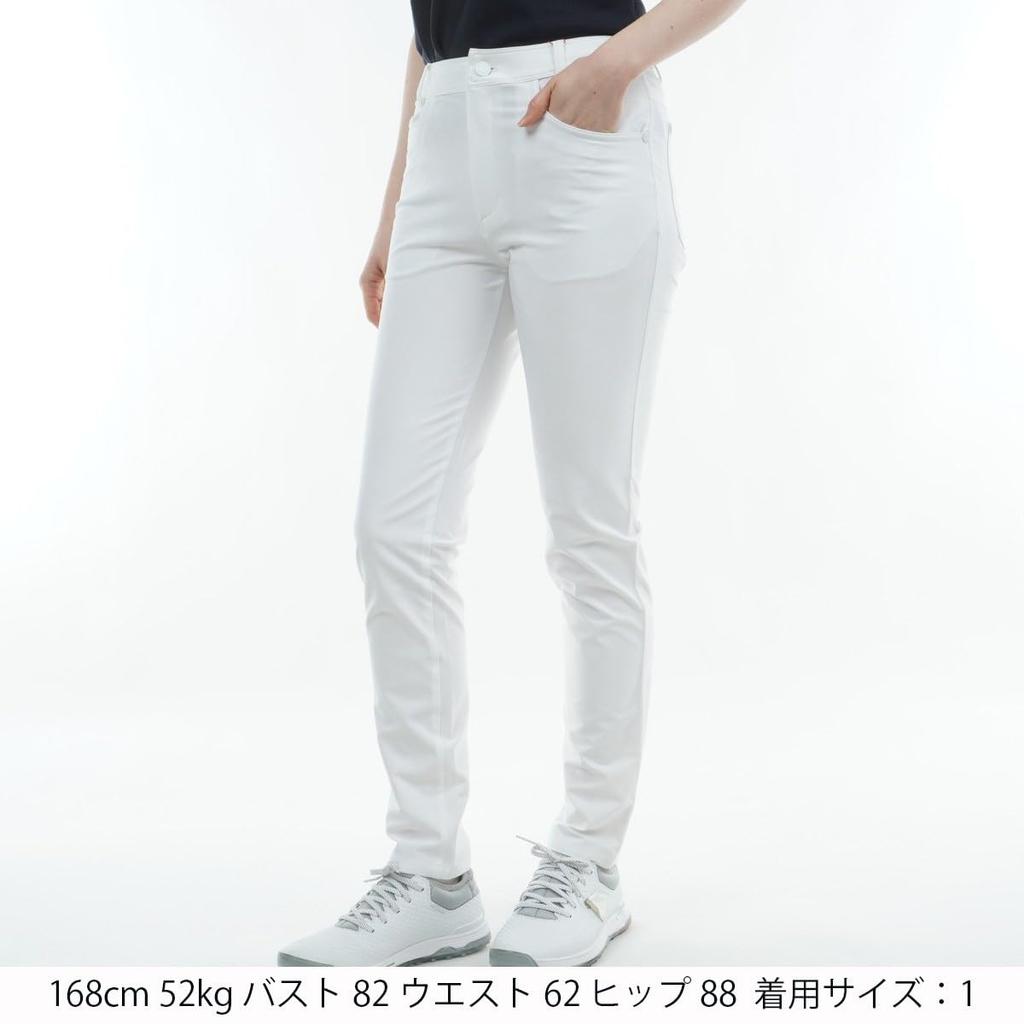 Golf Slim Long Pants Sweat Quick 2 [New Balance] Women's (4WAY Stretch, Absorbent, Drying, Stretch) / 012-4131501 030_White [L]