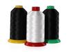 High-Strength Black & White Sewing Thread for Clothing & Leather - Polyester/Nylon 150D/250D/300D, Large Roll