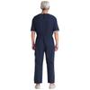 Mono Adaptativo con Cremallera para Hombre Cuello Redondo Media Manga Cintura Elástica Cremallera Trasera Invisible Bolsillo con Solapa Fácil de Poner