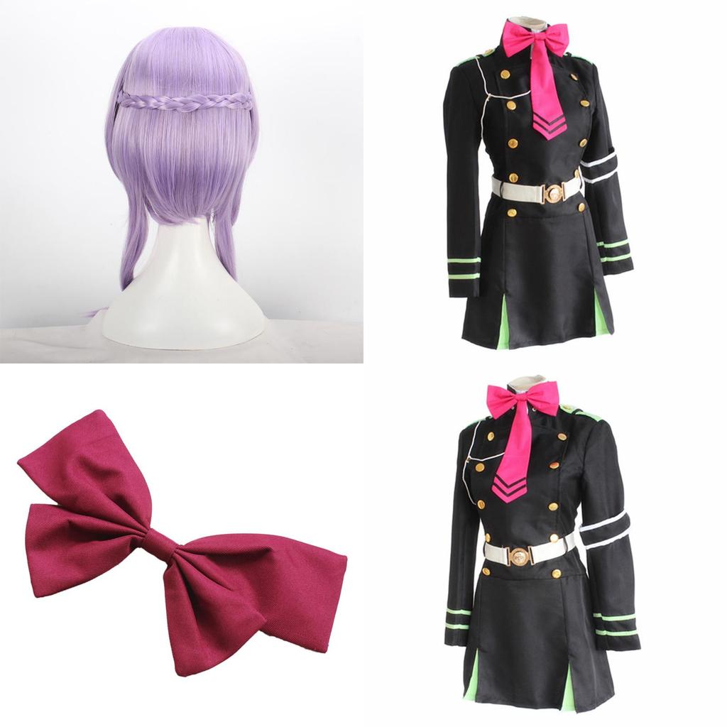 Premium Quality Seraph Of The End Shinoa Hragi Cosplay Costume Dress With Comfortable Fit
