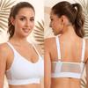 Plus Size Wireless Breathable Seamless Mesh Sports Yoga Bra For Women
