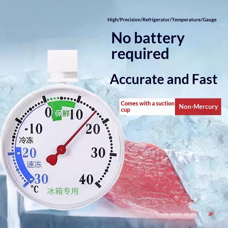 Digitales Kühlschrankthermometer Wasserdichter Temperaturmonitor Dual-Skalen-Anzeige Hängendes Design für den Einsatz im Haushaltsgefrierschrank