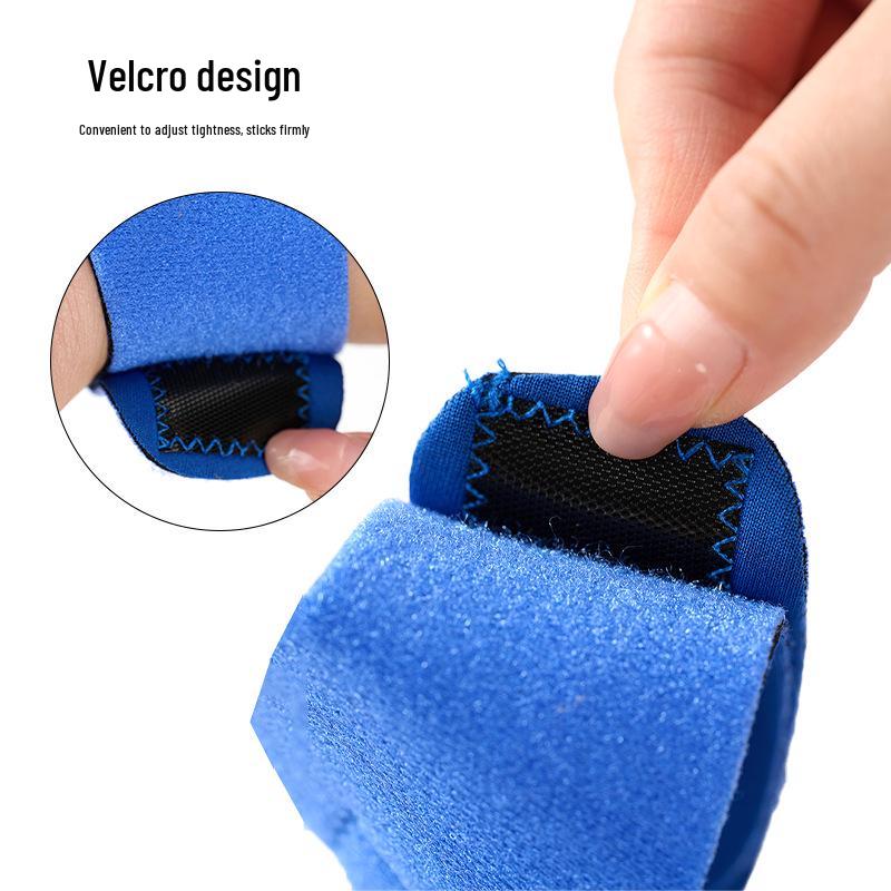 Universal Finger Fixation Strap: Breathable Protective Joint Sprain Support with Aluminum Plate and Finger Board.