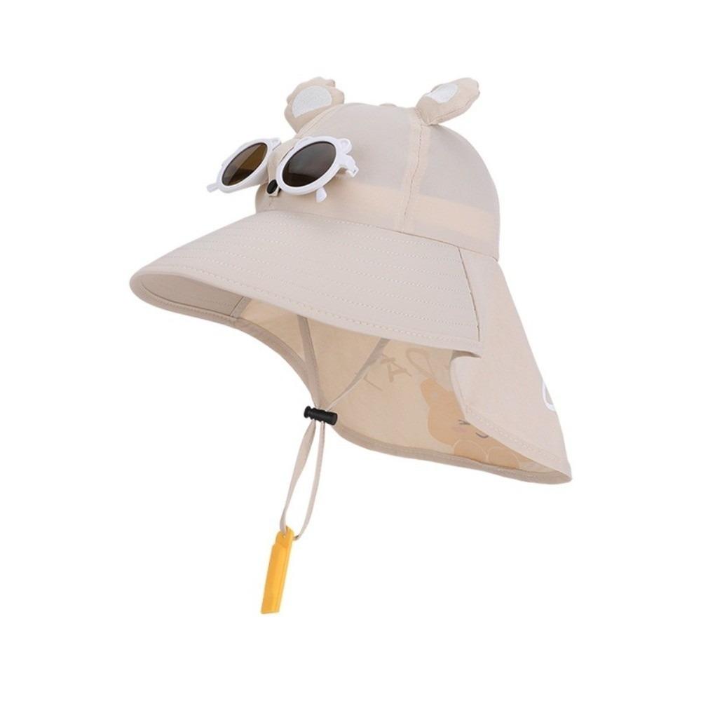 Anti-UV Sun Hat with Neck Protection Shawl Safari Cap New Bucket Hat Kids