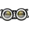 ANATUM N-issan Navara D40 2004-2015 için Sis Lambası 1 Çift LED Sis Lambası Angel Eye Gündüz Sürüş Lambası DRL 12v