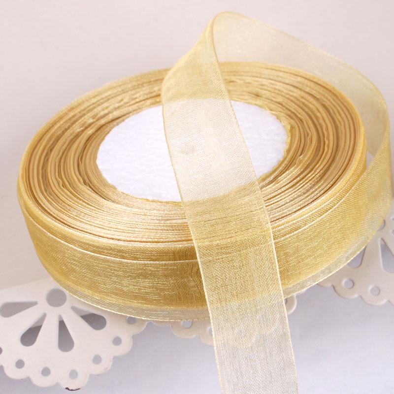 2cm Transparent Gauze Ribbon for Gift Boxes, Cake Decorations, Headbands, and Dance Streamers