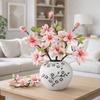 Handmade Artificial Magnolia Flower Realistic Fake Silk Flower Simulation Orchid  Landscape Design