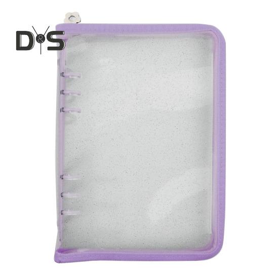 Organizer na naklejki Przezroczysty, zamykany na suwak, A5/A6, uchwyt do przechowywania naklejek, wielokrotnego użytku, album, kolekcja naklejek, książka dla dorosłych