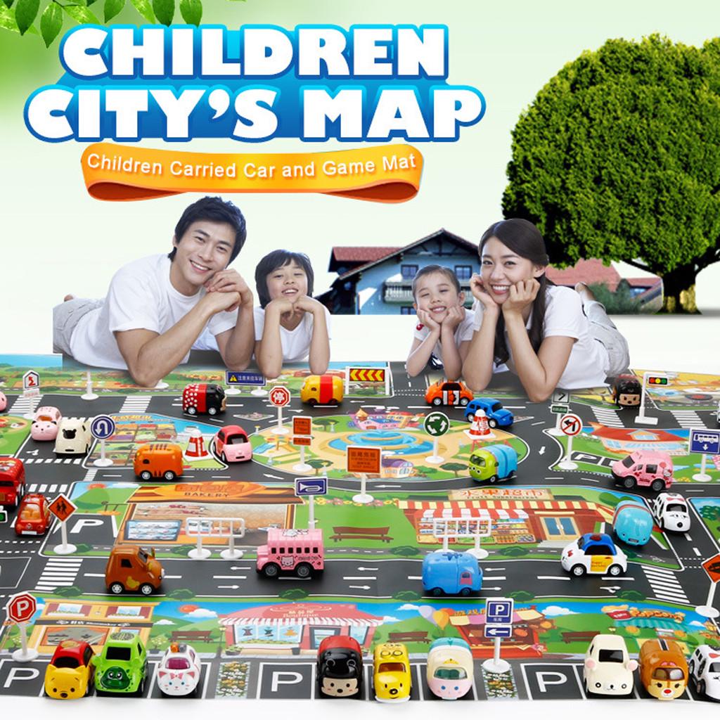 (H20)Bebek Çocuk Yumuşak Pamuklu Mat Emekleme Etkinliği Ebeveyn-Çocuk İnteraktif Oyun Halısı