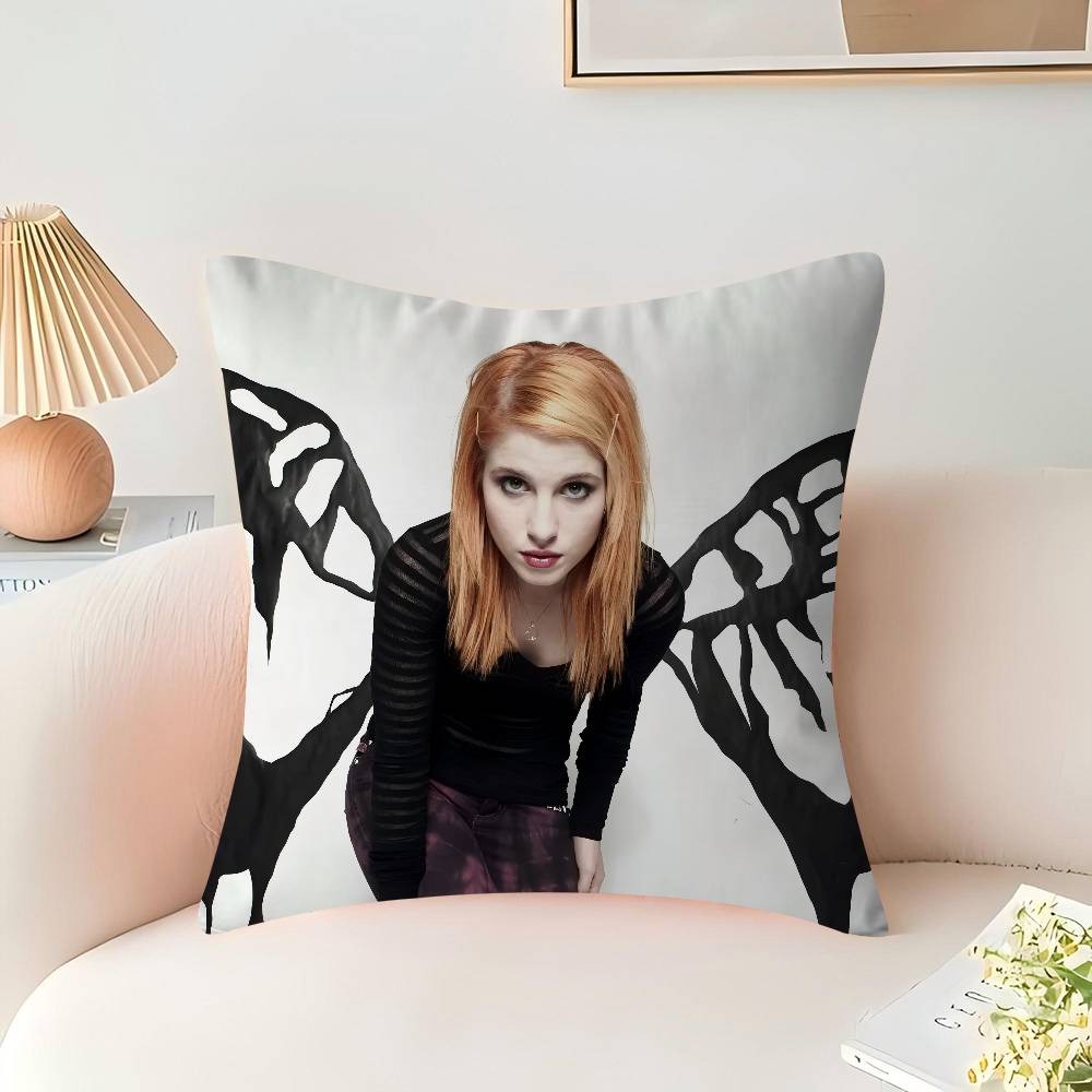 

rock band P-Paramore Personalized Pillow Dust Cover Bedroom Kids Party Decoration Pillowcase Birthday Children Gift 16x16Inch