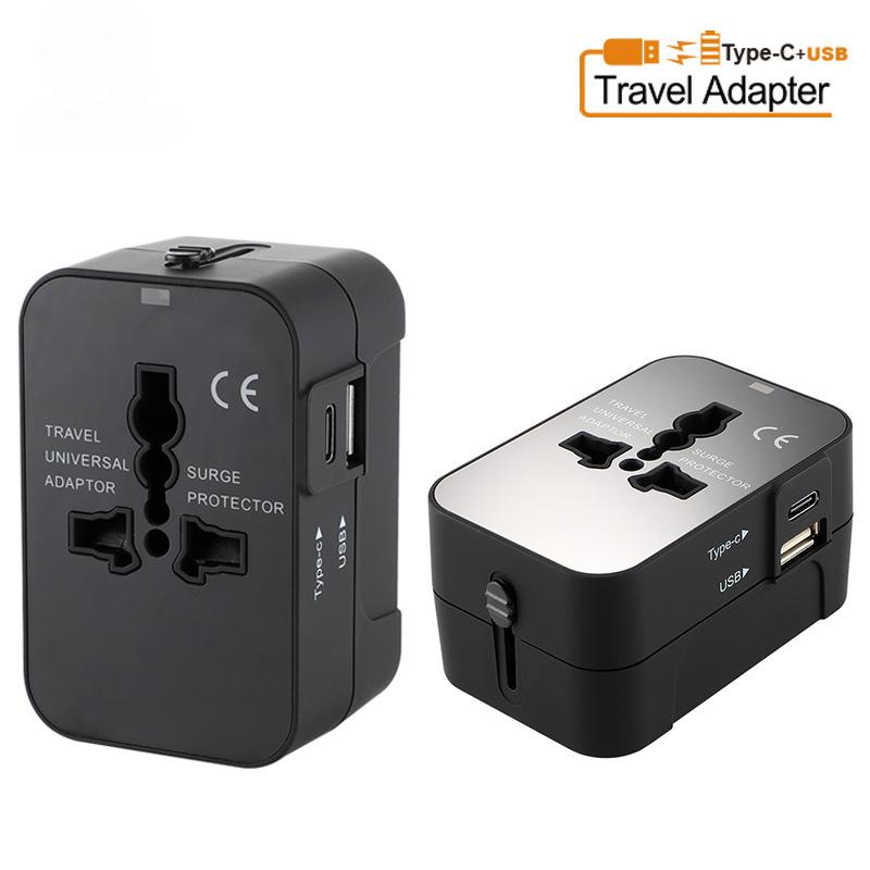 Factory Direct Sale Bison202 Dual USB 2.1A Universal Socket Adapter Global Universal Conversion Plug