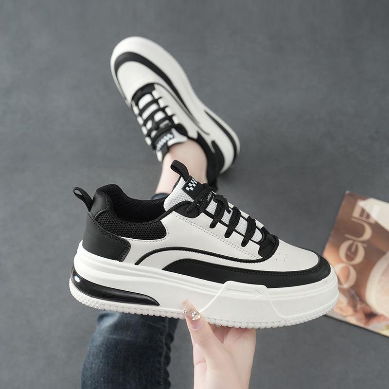 

Весна 2024 года, новые студенческие спортивные туфли для кампуса, повседневные универсальные маленькие белые туфли, мягкая подошва, модная женская обувь 35 чёрный