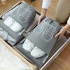 10-Pack Polyester Shoe Bags with Transparent Window–Breathable and Dustproof Travel Shoe Organizer Pouches for Luggage Packing and Storage Protection