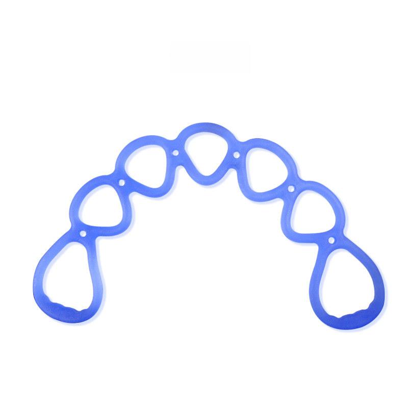 

Seven-hole Tension Rope for Yoga Body Fitness Stretching Elastic Multi-functional Muscle Strength Trainer Flexible Tension синий