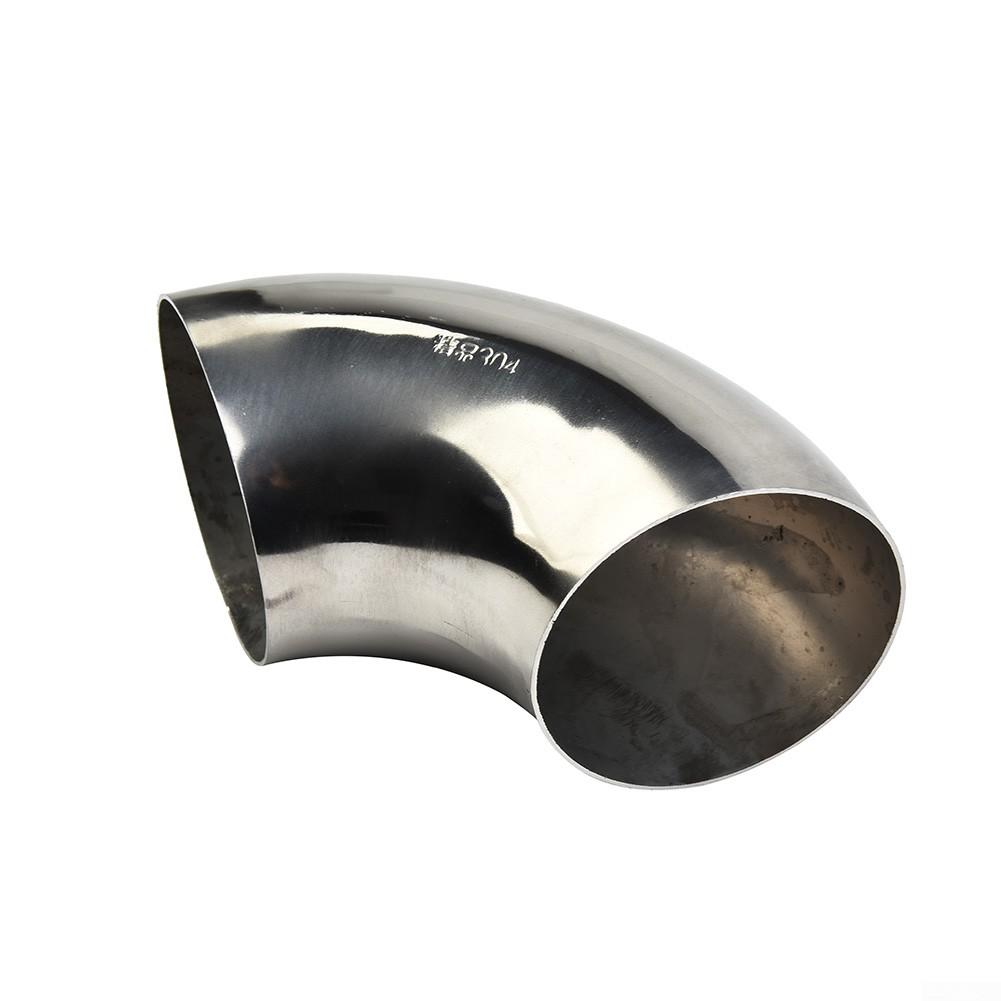 Racord cot îndoit pentru țeavă de eșapament din oțel inoxidabil de calitate de 63 mm la 90 de grade