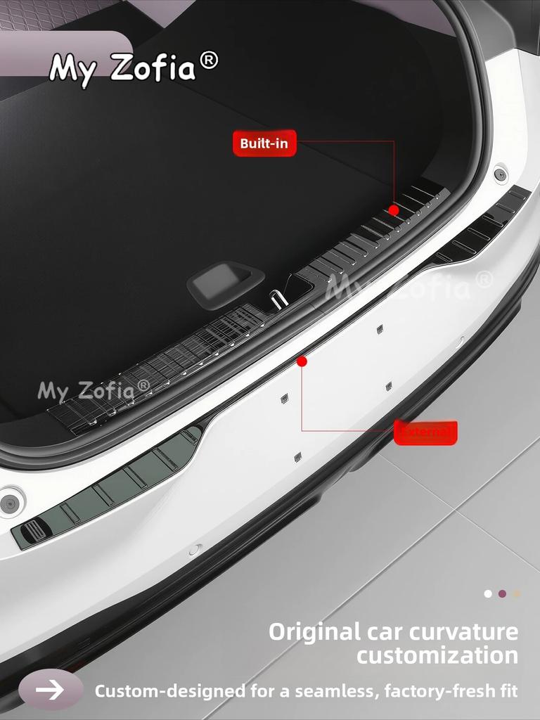 For Changan Qiyuan Nevo A06 2026 2027 Car Rear Sill Plate Tailgate Protector Trim Strip Auto Exterior Protection Accessories