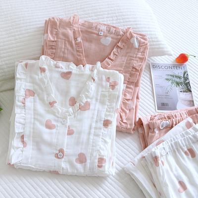 Pure Cotton Gauze Thin Kimono Nursing Pajamas Pregnant Women's Home Clothing