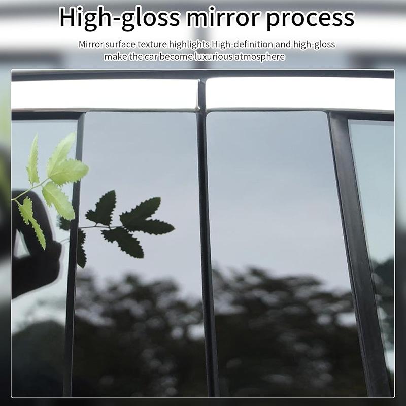 For Ford Territory 2019-2021 Car Mirror Effect Car Door Middle Column Window Center BC Pillar Post Cover