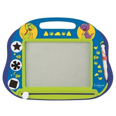 Magnetic Slate for Kids - LEXIBOOK - Dinosaur - Multicolored - Erasable - With Magnetic Stamps