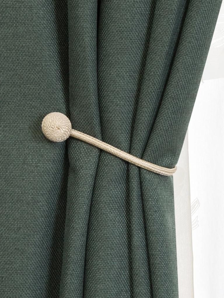 Khaki color magnetic clasp preparation tiebacks for living room bedroom and other curtains binding fixed tiebacks