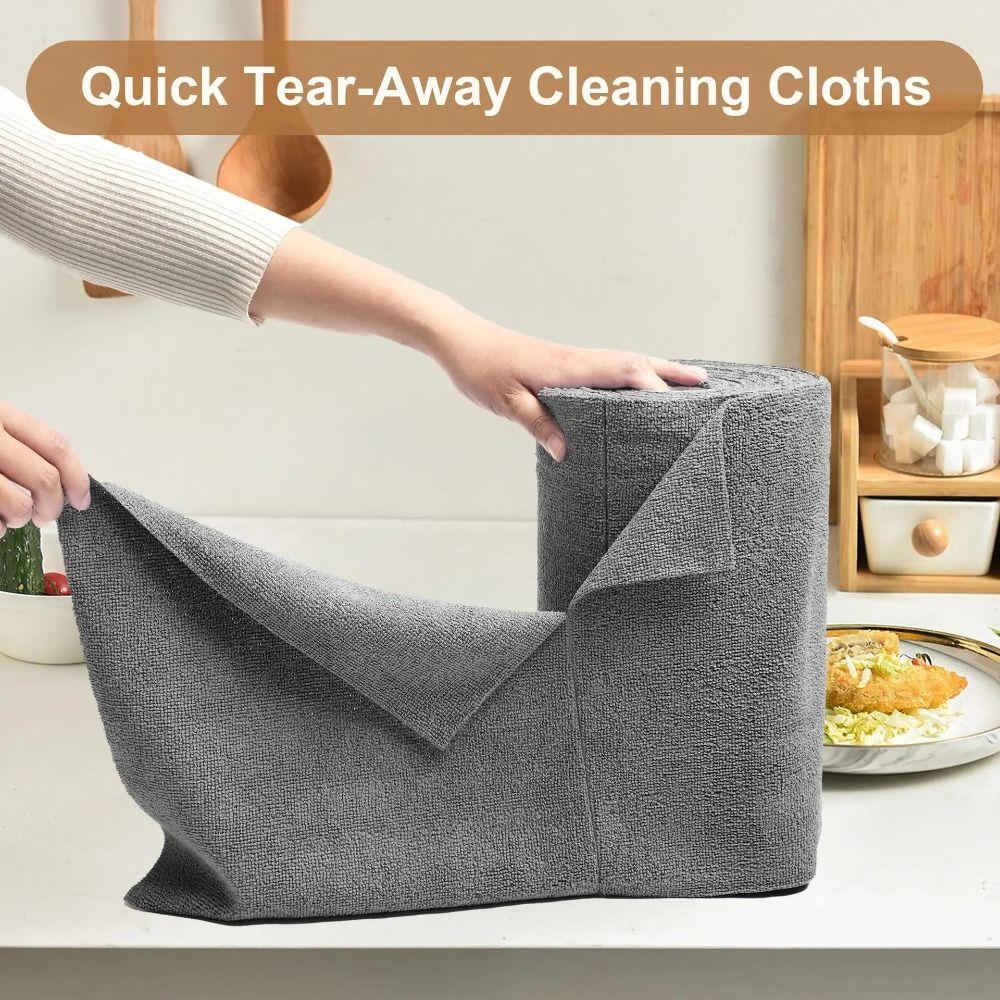 Absorbent Disposable Dishwashing Cloth 25x25CM Lazy Rag New Microfiber Cloth Roll