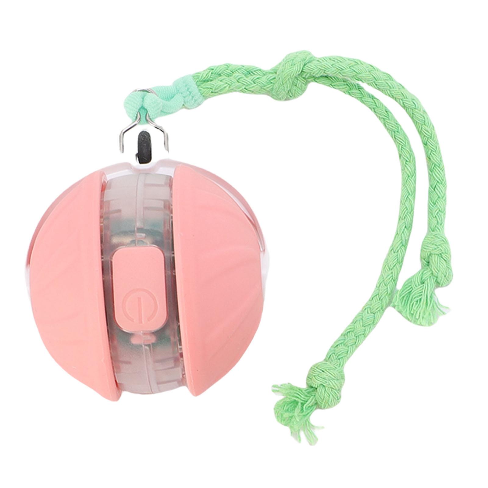 

Interactive Cat Toy Automatic Moving Throwing Rolling Pet Smart with Rope for Dog Play