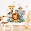 Cute Animal Wall Sticker for Bedroom Living Room Study Rental Home Background Wall Decor