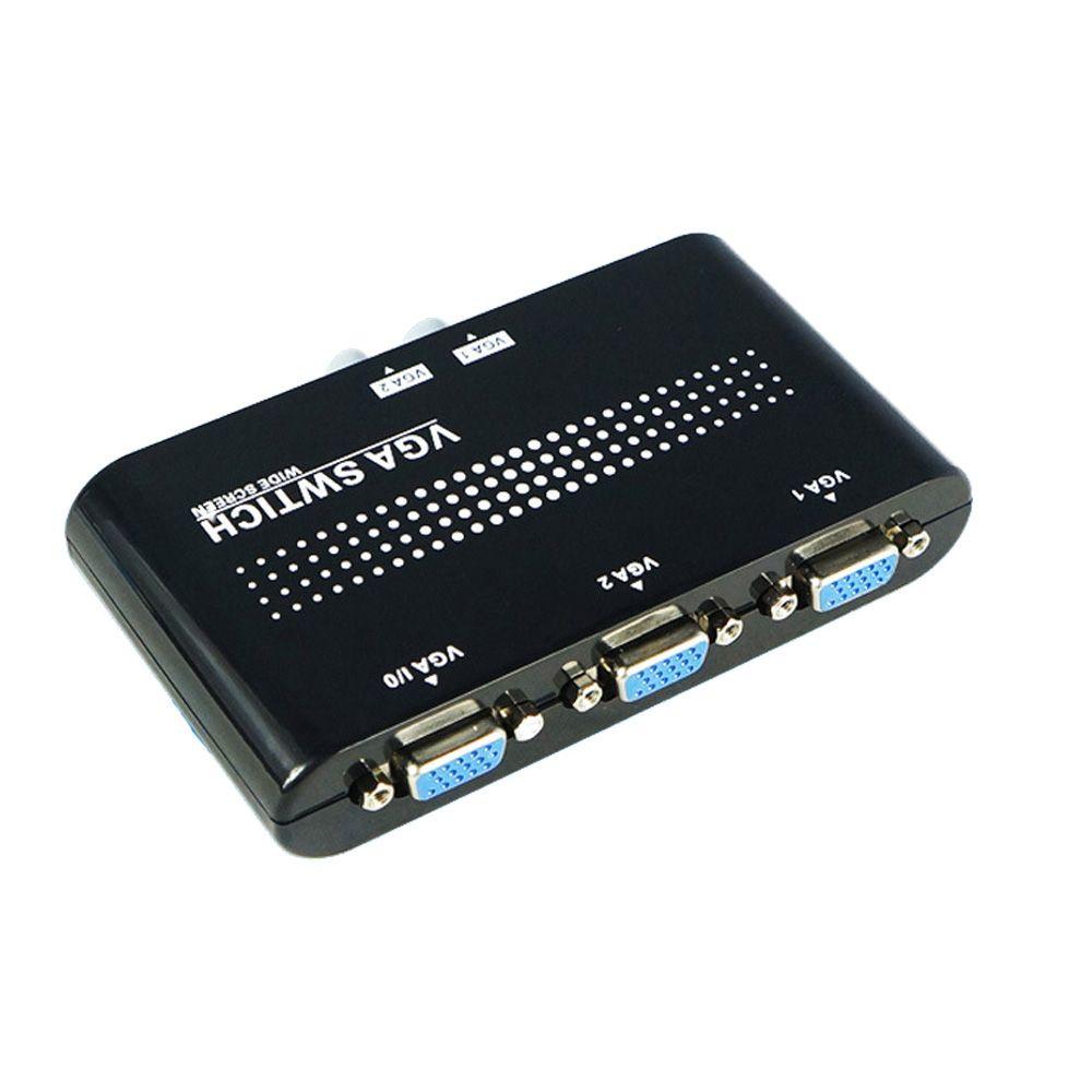 2 Ports Monitor Accessories for PC 1920x1440 VGA Switcher Video Switch Adapter VGA Splitter Converter Box