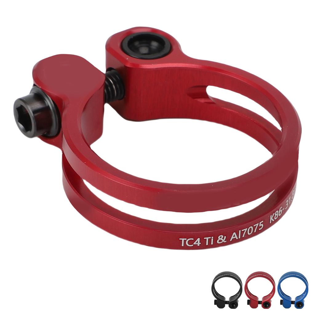 31,8 mm Fahrradsattelklemme Aluminiumlegierung Hohl Sattelrohrklemme für Mountainbike Rennrad