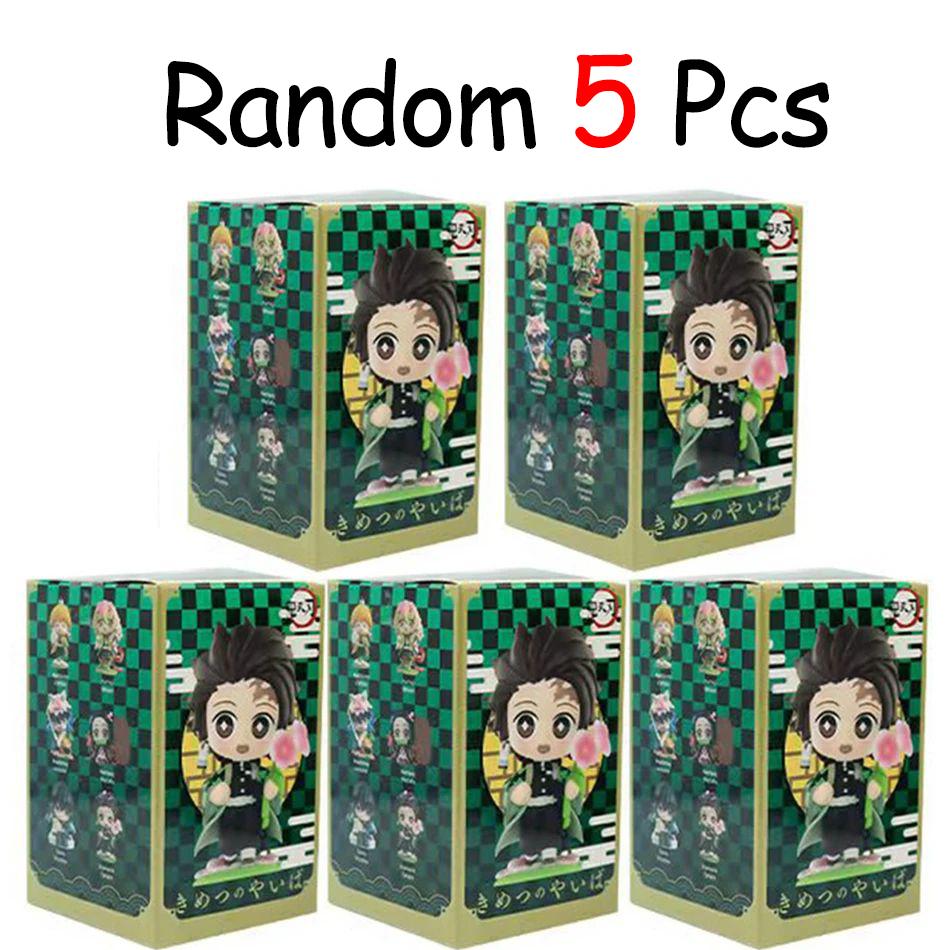 In Stock Demon Slayer Kimetsu No Yaiba Cute And Charming Blind Box Full Character PVC Model Playthings Figure Desktop Ornaments Collectible Gifts
