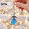 Christmas Countdown Gift for Women Sea Glass Angel Advent Calendar 2026, 24 Days Ornaments Creative Coastal Decor Lovers Calendar, Cute Doll Pendants