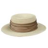 Temperament Promi Flacher Strohhut Japanischer Schlichter Zylinder Damen Sommer Britischer Retro Strandurlaub Sonnenschutz Sonnenhut