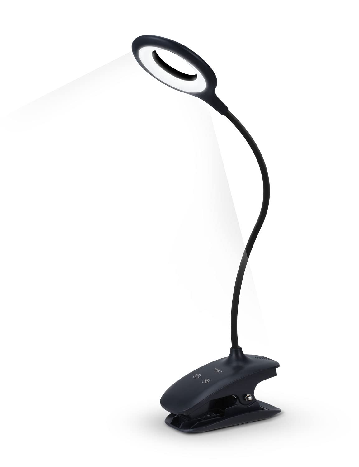 

ENERG Cordless Clip-on LED Book Light, Desk Stand, PSE Certified, 3200mAh High Capacity, 2025 Evolution Model, Type C Rechargeable, 360-Degree