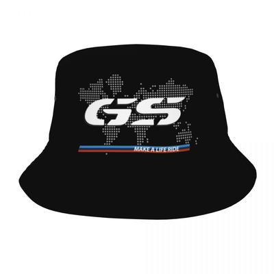 Diseño Único Motocicleta GS Mapa Mundial Sombrero de Cubo de Carreras Mujer Plegable Deportes al Aire Libre Gorra de Pesca Escapada de Vacaciones Sombrerería