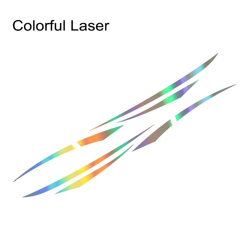 

2PCS Car Door Side Skirt Stickers Stripes Styling Vinyl Decals Self-adhesive Auto Body Styling Decoration Stickers Accessories 14cmx170cm