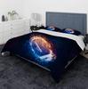 3 Pcs Duvet Cover Set, Ball Bedding Sets, Very Cool Basketball and Football Pattern Duvet Cover,Comforter Cover with Zipper Ties