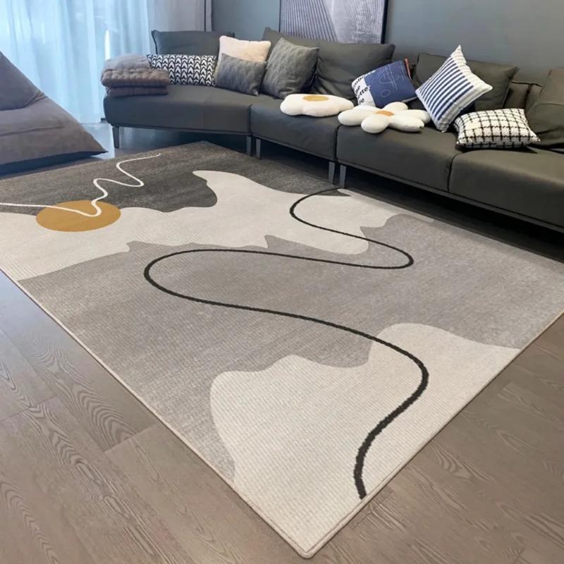 Modern Minimalist Carpet Living Room Bedroom with Non Slip Easy To Clean Ins Style Large Carpet Home Decor Fashion and Beautiful