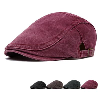 Spring Autumn Peaked Cap Cotton Forward Cap Men's Summer Sunscreen Berets