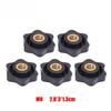 M4 M5 M6 M8 Plastic Wing Nuts Brass Core Easy Grips Set Anti Slip Hands Tighten Fastener DIY Equipment Repair Hardware Tool Kit