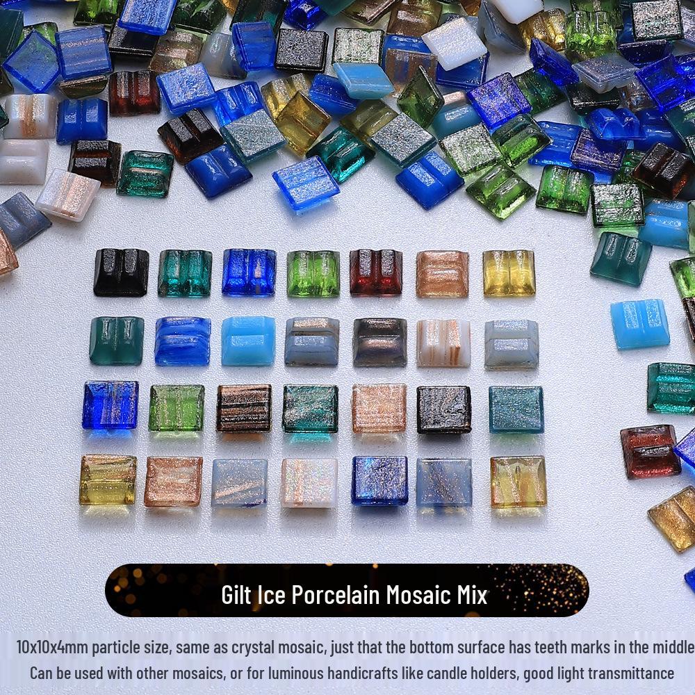 1cm Crystal Glass Colored Stones Mosaic DIY Kit for Kids