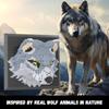 3D Animal Wolf Building Blocks Mural Wall Stercopic Painting Model Assemble Bricks Home Decor Toys Gift For Adult
