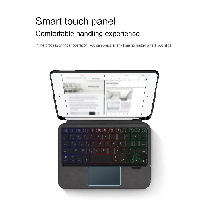 Touchpad Keyboard Case For iPad Mini 4th 5th Gen 7.9" Inch Mini4 Mini5 Backlight Keyboard Protection Cover With Pencil Holder