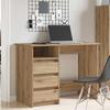 Vidaxl Biurko Artisan Oak 102X50X75 Cm Drewno Klejone