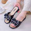 Women's New Versatile Fashion Summer Outer Wear Cool Slippers Non-slip Wear-resistant Thick Bottom One-word Slippers Women