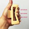 Soft Korean-Style Silicone Hair Clip: Drop-Resistant, Large Claw, No Bump Shark Clip for Driving & Updos
