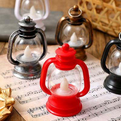 Electric Lamp Durable Retro LED Oil Lamp Lantern Beautiful Multifunctional Night Lamp with Warm Light Xmas Decoration