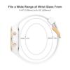 GOLDEN HOUR Waterproof Sports Women's Digital Chronograph Silicone Strap Watch, Rose Gold/Starlight/Milk White. , Moda